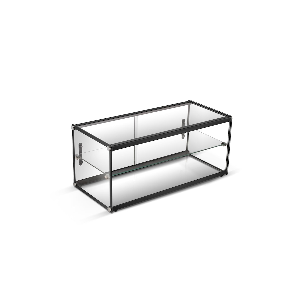 Vitrina Neutra Expositora 2 pisos 850x400x420 mm ZW-90