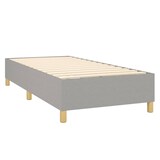 thumbnail of vidaXL Boxspringbett mit Matratze & LED Hellgrau 80x200 cm Stoff