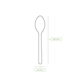 thumbnail of BIOZOYG 100 Stück Löffel 18cm aus Holz, Einwegbesteck, umweltfreundliche Einweglöffel mit Biobeschichtung, kompostierbare Holzlöffel