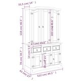 thumbnail of Helloshop26 - Buffet bahut commode armoire meuble de rangement organisateur cuisine salle de séjour salon Corona 112 x 43 x 196 cm 02_0031748
