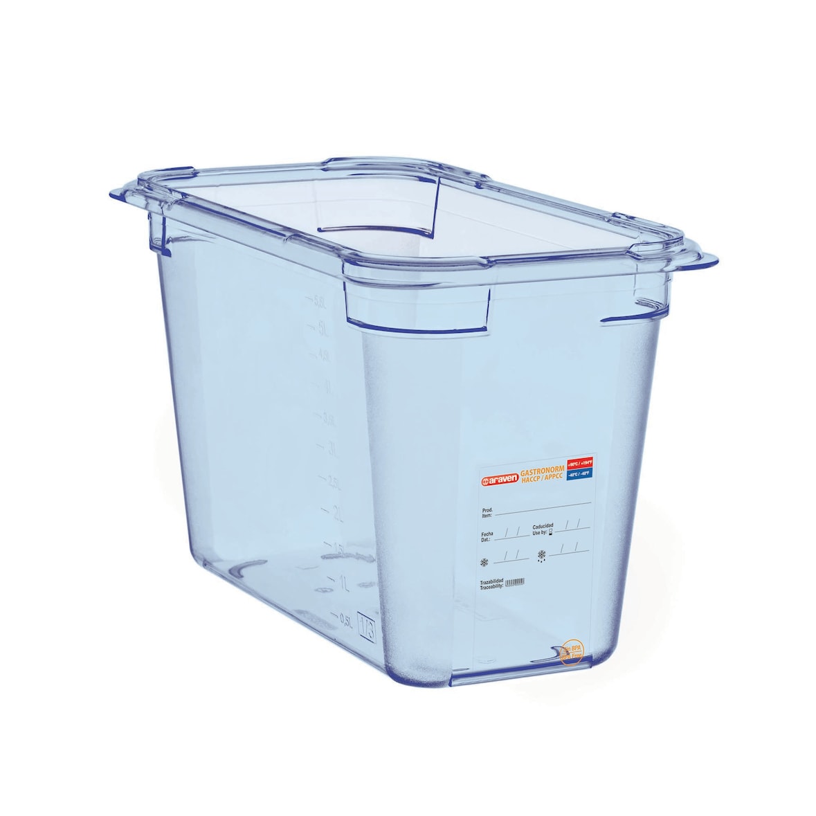 Araven Cubeta Sin  Bpa Gn1/3 200Mm 6,7L