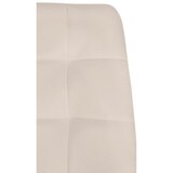 thumbnail of DELUKE® Esszimmerstuhl VOUL - Creme, Samt Gesteppter Polsterstuhl Küchenstuhl mit Bodenschonern Esszimmerstühle Stuhl Küche