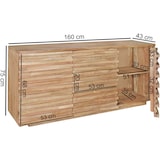 thumbnail of WOHNLING Sideboard Massivholz Akazie 160 cm Anrichte Schublade Kommode Schrank