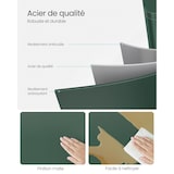 thumbnail of Helloshop26 - Poubelle de cuisine 50 litres à pédale avec seau intérieur en plastique couvercle fermeture douce anti-odeur vert 12_0007190