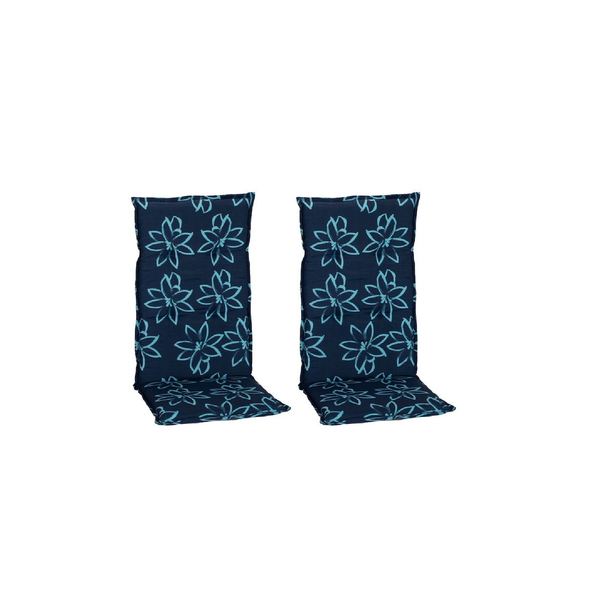 2er Set Auflage Bunde M134 Blume hell-blau