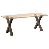 thumbnail of Pieds De Table à Manger En Forme De X, 2 Pièces, Acier Naturel, 70 X (72 73) Cm