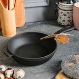 thumbnail of Sartén de hierro fundido - ø 16 x 4 cm - Sartén de hierro fundido para todo tipo de fuegos - Mango de metal - Negro