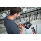 thumbnail of PROREGAL Plattformleiter klappbar und fahrbar | 5 Stufen | inkl. GFK-Handlauf | GFK/Aluminium | nivello Leiterschuhe