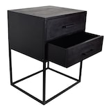thumbnail of LOFT42 Evi Industrieel Nachtkastje met 2 lades - Zwart Mangohout - Metaal - 60x45x38