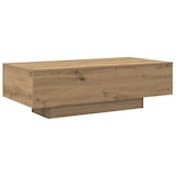 thumbnail of Table basse chêne artisanal 100x49,5x31 cm bois d'ingénierie Modèle Cristal Pro