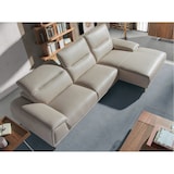 thumbnail of Angel Cerdá  Sofá Chaise Longue em couro de vaca cinzento taupe 6150C