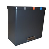 thumbnail of DutchDesign RecycloKick 3 pedaalemmer aluminium 3 × 34 liter L 738 x B 460 x H 698 mm– grafietgrijs