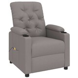 thumbnail of vidaXL Massagesessel Taupe Stoff