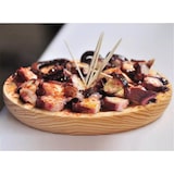 thumbnail of 6x Plato de madera para pulpo COSHANO tapas, entrantes, vajilla para comida, diametro 32cm