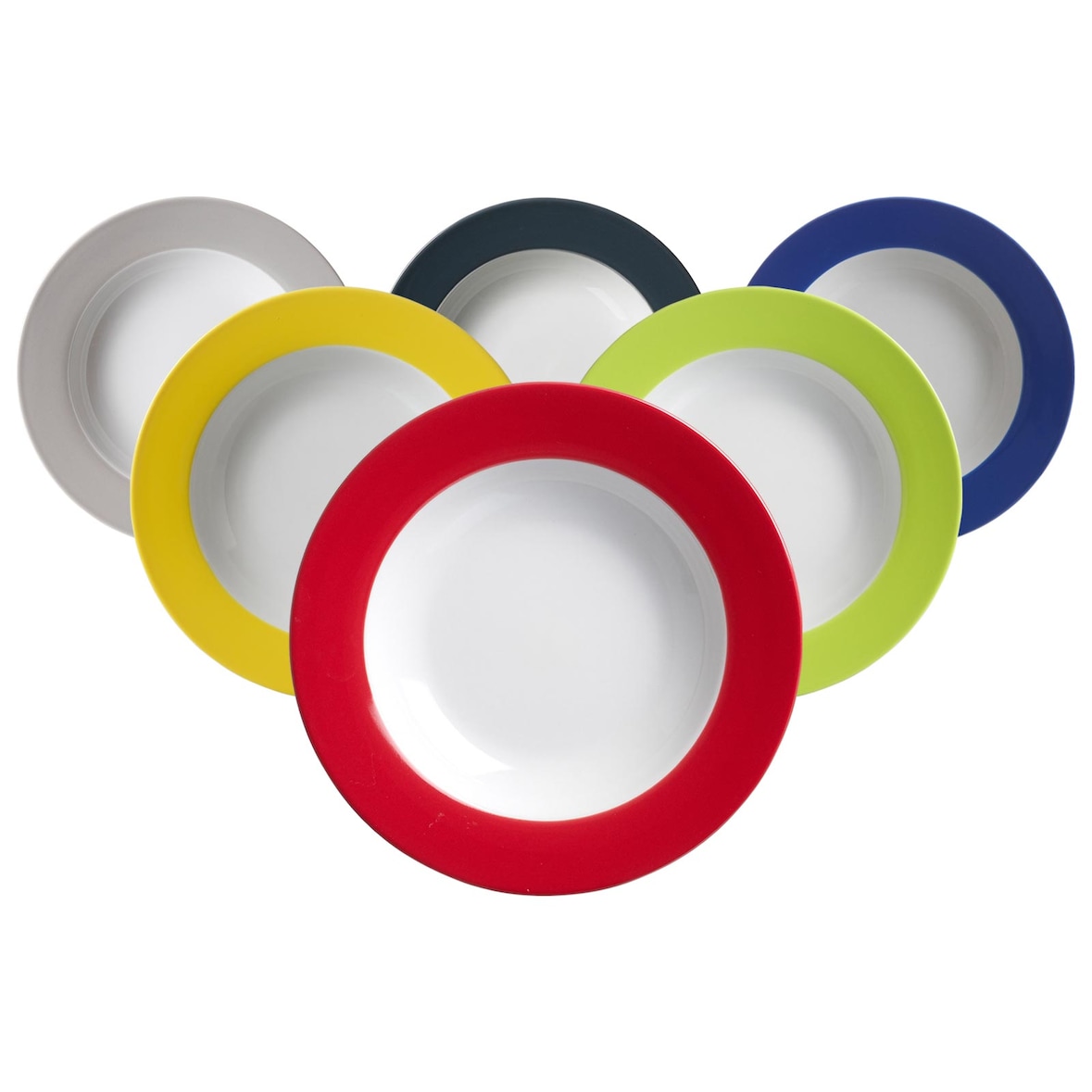 Ritzenhoff & Breker DOPPIO Suppenteller ø 22 cm 6er Set Mix