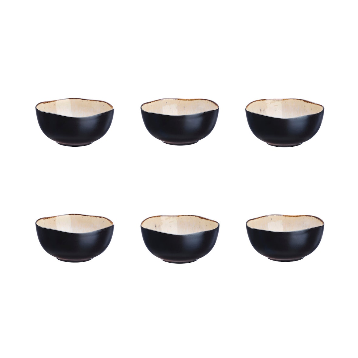 Bol IRIS Ø12cm - 6 pièces - Blanc ivoire