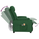 thumbnail of vidaXL Elektrischer Massagesessel Dunkelgrün Stoff