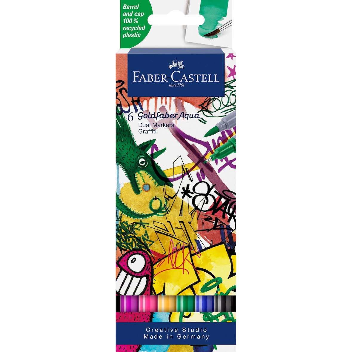 Faber Castell Aqua Dual Marker Gofa 0,4 mm Graffiti 6er