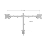 thumbnail of SVITA MOKPO Monitorhalterung 2 Monitore 15-27 Zoll Tisch Höhenverstellbar mit Neigung VESA 75/100 Schwarz