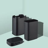 thumbnail of Relaxdays Küchenmülleimer 5 L, hängender Biomüllbehälter, Inneneimer, Aufhängung & Klebepads, Türmüllbehälter, schwarz