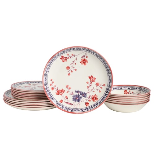 CreaTable Cottage bunt Kombiservice 18-tlg Steingut