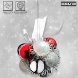 thumbnail of Atmosphera - Blume mit 11 bunten Weihnachtskugeln aus Kunststoff