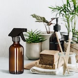 thumbnail of Relaxdays Sprühflasche Glas, 2er Set, 230 ml, Nebel & Strahl, Spritzflasche für Haarpflege, Reinigung & Pflanzen, braun
