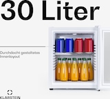 thumbnail of Brooklyn 30 Mini-Kühlschrank Glastür LED Ablage Weiß