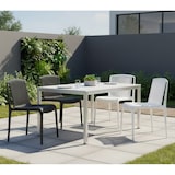 thumbnail of Set de 4 sillas de jardín o terraza negras en resina de polipropileno