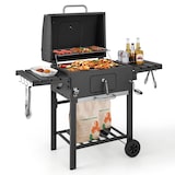 thumbnail of Helloshop26 - Barbecue à charbon de bois portable 128 x 54 x 117 cm grande capacité cuisson pratique ambiance conviviale en métal 20_0021151