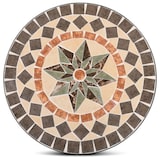 thumbnail of Mosaiktisch 60 cm Ø, mediterraner Garten- & Terrassentisch, 71 cm hoch, Anthrazit-Terrakotta, Raburg Mayla