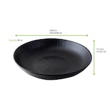 thumbnail of FHC - 12Pcs - Black Phoenix assiette creuse noire ré-employable - Ø 22,7cm, 950ml