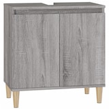 thumbnail of Helloshop26 - Waschbeckenunterschrank 58 x 33 x 60 cm Holzwerkstoff grau 02_0006848