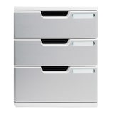 thumbnail of EXACOMPTA Cassettiera Modulo 325041D , sistema modulare a 3 cassetti A4, box PS monoblocco, dimensioni (PxlxAlt)  35x28,8x32cm, gamma Office, granito