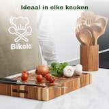 thumbnail of Bikolo® Keukengerei Set 10-Delig + Houder - Houten Spatel - Spatels - Kookgerei Set - Spatelset