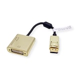 thumbnail of ROLINE GOLD 4K DisplayPort-DVI Adapter, Aktiv, v1.2, DP ST - DVI BU