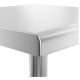 thumbnail of El fumi – El fumi – Professionele roestvrijstalen werktafel met 2 legplanken, 1000 × 600 × 850 mm