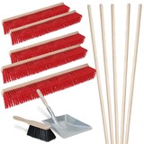 thumbnail of BRB 12-teiliges Besen-Set, 5X Straßenbesen 1.000 mm, Handfeger, Kehrschaufel