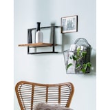 thumbnail of SIT Möbel Casier à vin mural en bois de manguier avec métal recyclé, finition naturelle et 1 étagère | L 65 x P 25 x H 35 cm