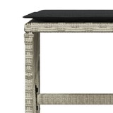 thumbnail of vidaXL 15-tlg. Garten-Essgruppe mit Kissen Hellgrau Poly Rattan