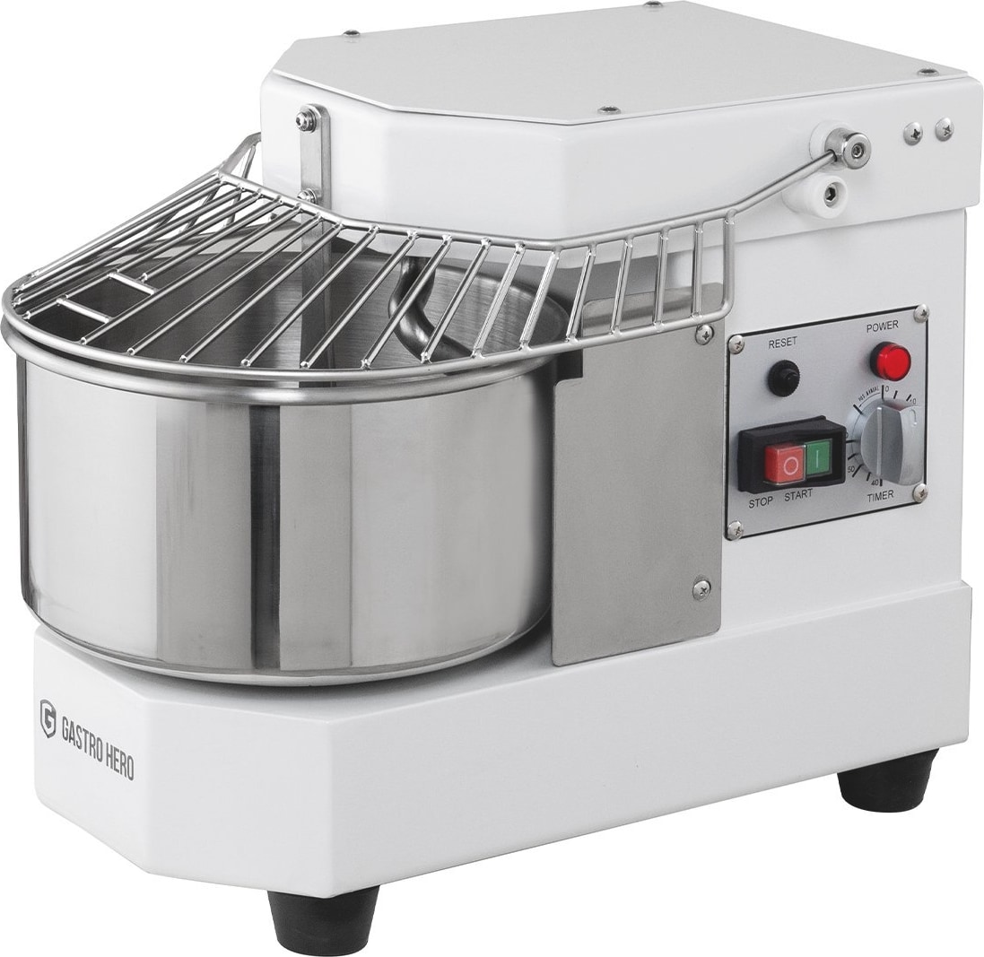 GastroHero Teigknetmaschine ECO 8 – 8 Liter, 230 V, fester Kopf, kompakt & ideal für Pizzerien