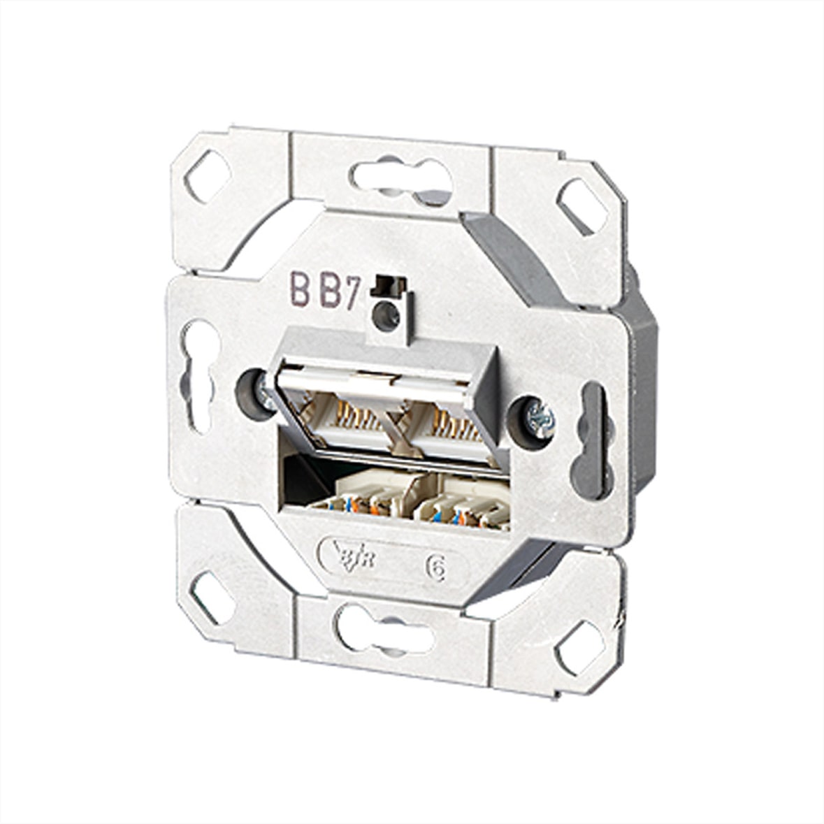 METZ CONNECT E-DAT C6 Anschlussdose UP0 zweifach