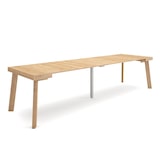 thumbnail of Table console extensible, 300, Pour 14 personnes, Pieds en bois, Chêne