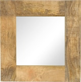 thumbnail of Décoshop26 - Quadratischer Wandspiegel aus massivem Mangoholz 50 x 50 cm DEC022723 DEC022723
