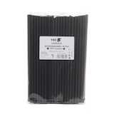 thumbnail of Bio Trinkhalme Strohhalme 100% kompostierbar Maße: ø 6mm x 21 cm lang schwarz  150 Stück
