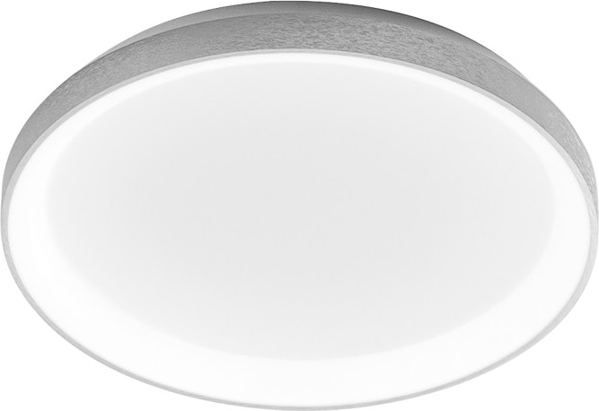 Krizia 38W LED-Deckenleuchte 4000K, dimmbar, Phasenanschnitt, weiß satiniertes Aluminiumgestell, Diffusor aus opalfarbenem Acryl – Gealuce