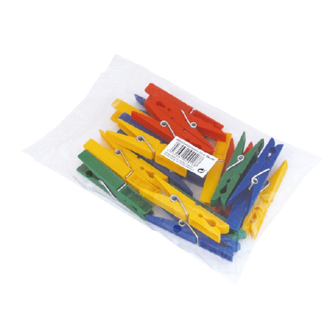 Wäscheklammern 20 Stück, robuste Wäscheclipse für Leine und Ständer, Farbe: Weiß