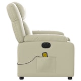 thumbnail of vidaXL Massagesessel Elektrisch Creme Kunstleder