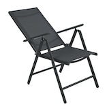 thumbnail of SVITA tuinstoelen Hoge rugleuning Opvouwbaar Verstelbare stoel Set van 2 Aluminium Antraciet