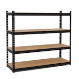 thumbnail of Estantería Pesada 1600kg Negra 160 x 60 x H180cm - Estantería Metálica 4 Bandejas de Madera INTEC